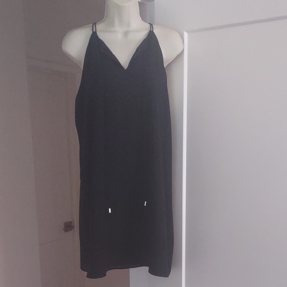Naked Zebra Black Dress with Intricate Back Details - Size LARGE - Picture 2 of 6